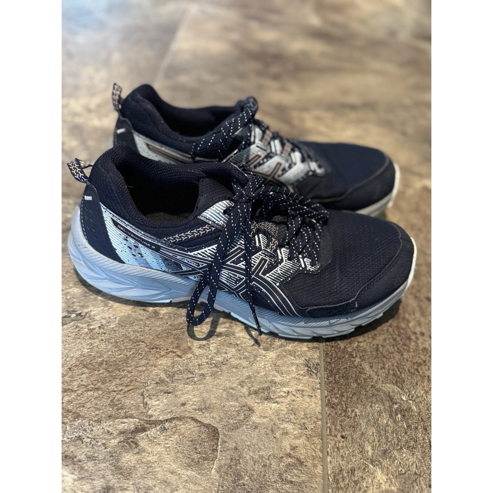 Asics Gel Venture 9‎ Running Shoes Women's Size 7.5 Navy Blue Sneakers